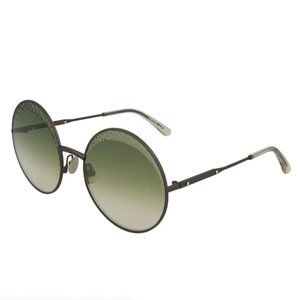 Bottega Veneta Unisex Havana Green Metal Sunglasses!